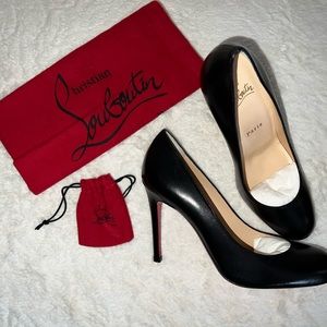 Christian Louboutin NEVER WARN Brand New!! simple pump 100 Nappa heel